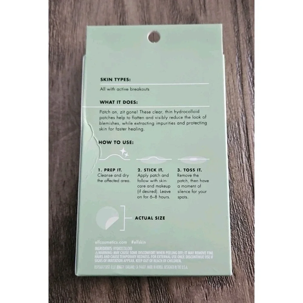 e.l.f. SKIN Blemish Breakthrough Stick It to Zits Pimple Patches 36 Count Each